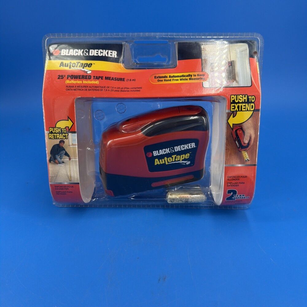 Black & Decker ATM100 AutoTape 25-Foot Powered Automatic Tape Measure See Descr